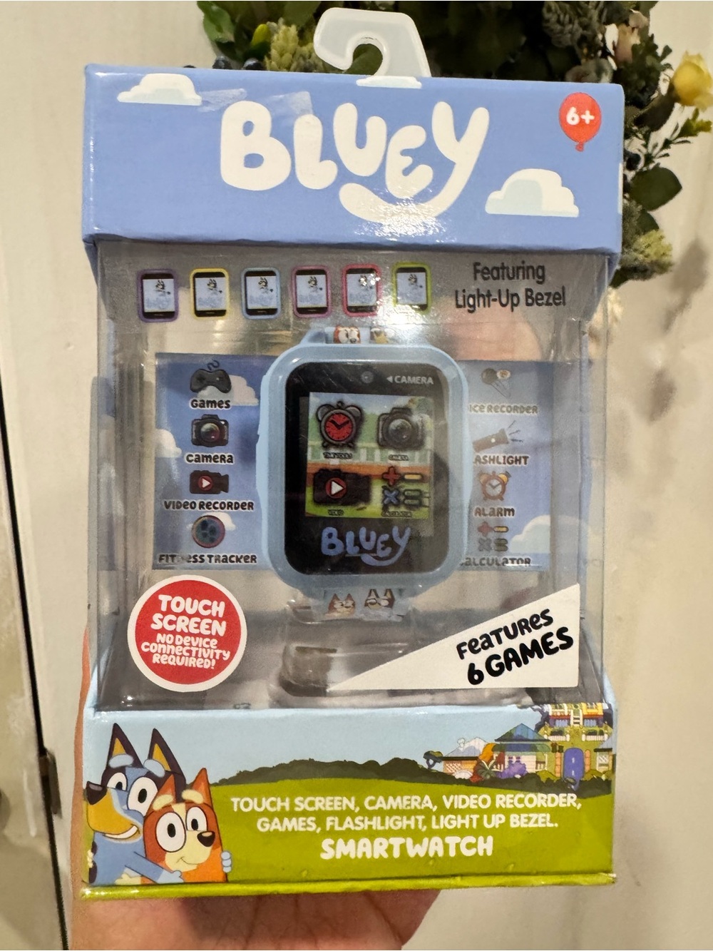 Bluey Kids Touchscreen Smartwatch - Light Blue